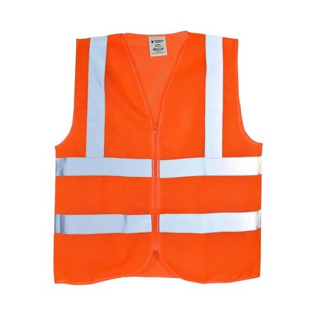 INTERSTATE SAFETY High Visibility Safety Vest - Orange (Large) 40462